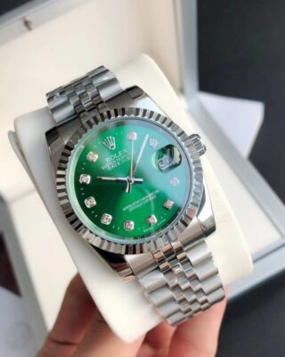 Rolex Datejust 36/28mm SS/SS Jub Green/Dia 2