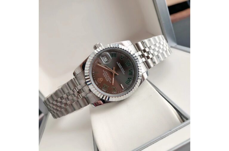 Replica Rolex Datejust SS/SS Jub Grey/Rmn Feature Highlight