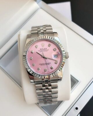 Replica Rolex Datejust SS/SS Jub Pink/Dial Design Element