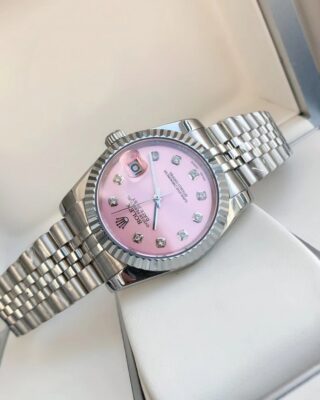 Replica Rolex Datejust SS/SS Jub Pink/Dial Profile Shot