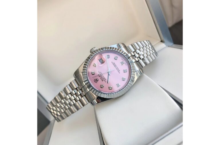 Replica Rolex Datejust SS/SS Jub Pink/Dial Profile Shot