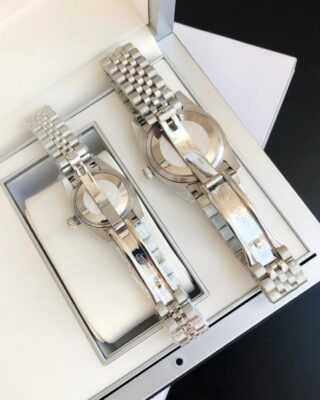 Replica Rolex Datejust SS/SS Jub Pink/Dial Feature Highlight