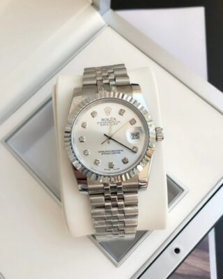 Replica Rolex Datejust SS/SS Jub Sliver/Dia Close-Up Focus
