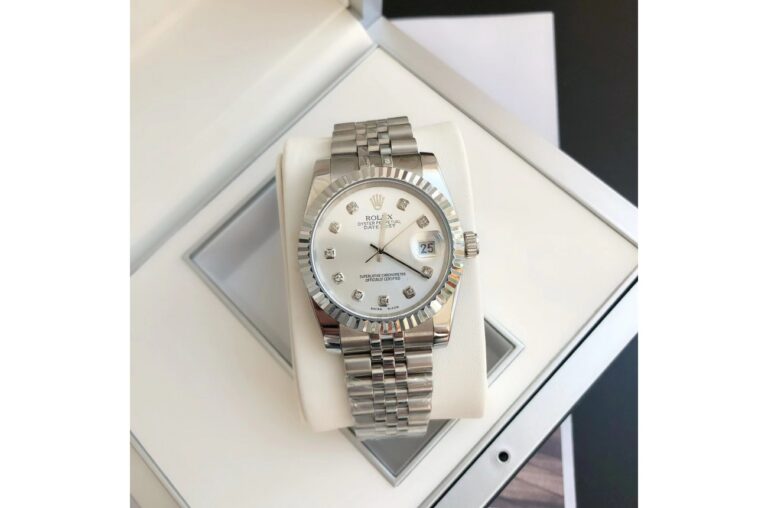 Replica Rolex Datejust SS/SS Jub Sliver/Dia Close-Up Focus