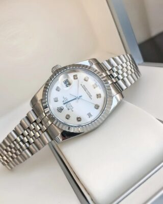 Replica Rolex Datejust SS/SS Jub Sliver/Dia Design Element
