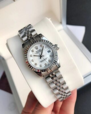 Replica Rolex Datejust SS/SS Jub White/Dial Profile Shot