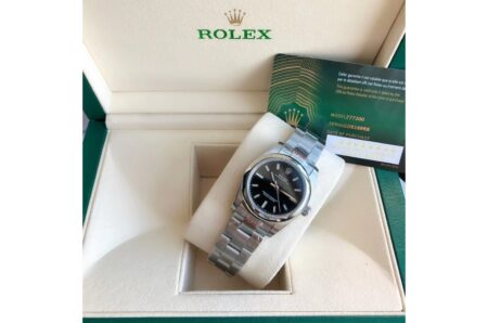 Rolex Oyster Perpetual 31/41mm SS/SS Black/Stk 5