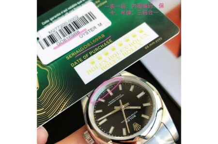 Rolex Oyster Perpetual 31/41mm SS/SS Black/Stk 6