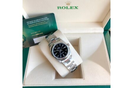 Rolex Oyster Perpetual 31/41mm SS/SS Black/Stk 7