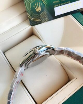 Replica Rolex Oyster Perpetual SS/SS Black/Stk Style Perspective