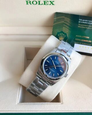 Replica Rolex Oyster Perpetual SS/SS Blue/Stk Design Element