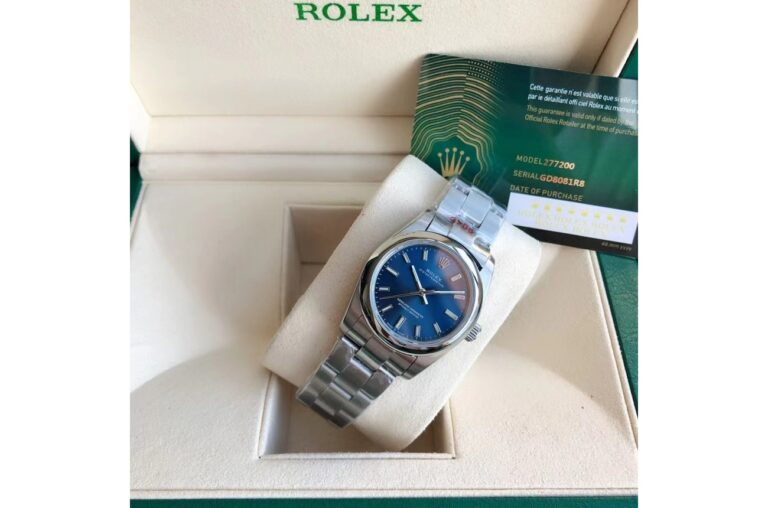 Replica Rolex Oyster Perpetual SS/SS Blue/Stk Design Element
