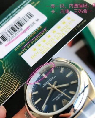 Replica Rolex Oyster Perpetual SS/SS Blue/Stk Profile Shot