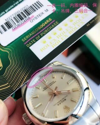 Replica Rolex Oyster Perpetual SS/SS Sliver/Stk Profile Shot