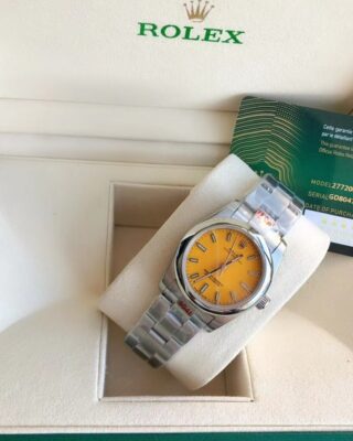 Replica Rolex Oyster Perpetual SS/SS Yellow/Stk Design Element