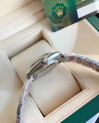 Replica Rolex Oyster Perpetual SS/SS Yellow/Stk Style Perspective