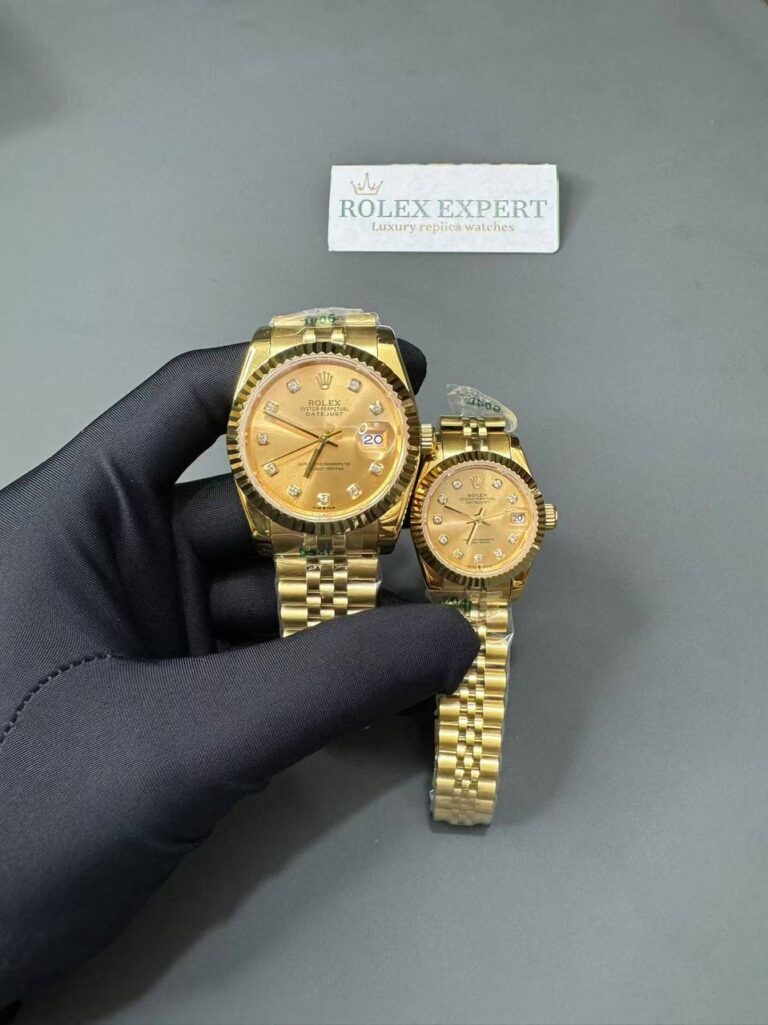 Replica Rolex Datejust RG/RG Jub Gold/Dial Visual Detail