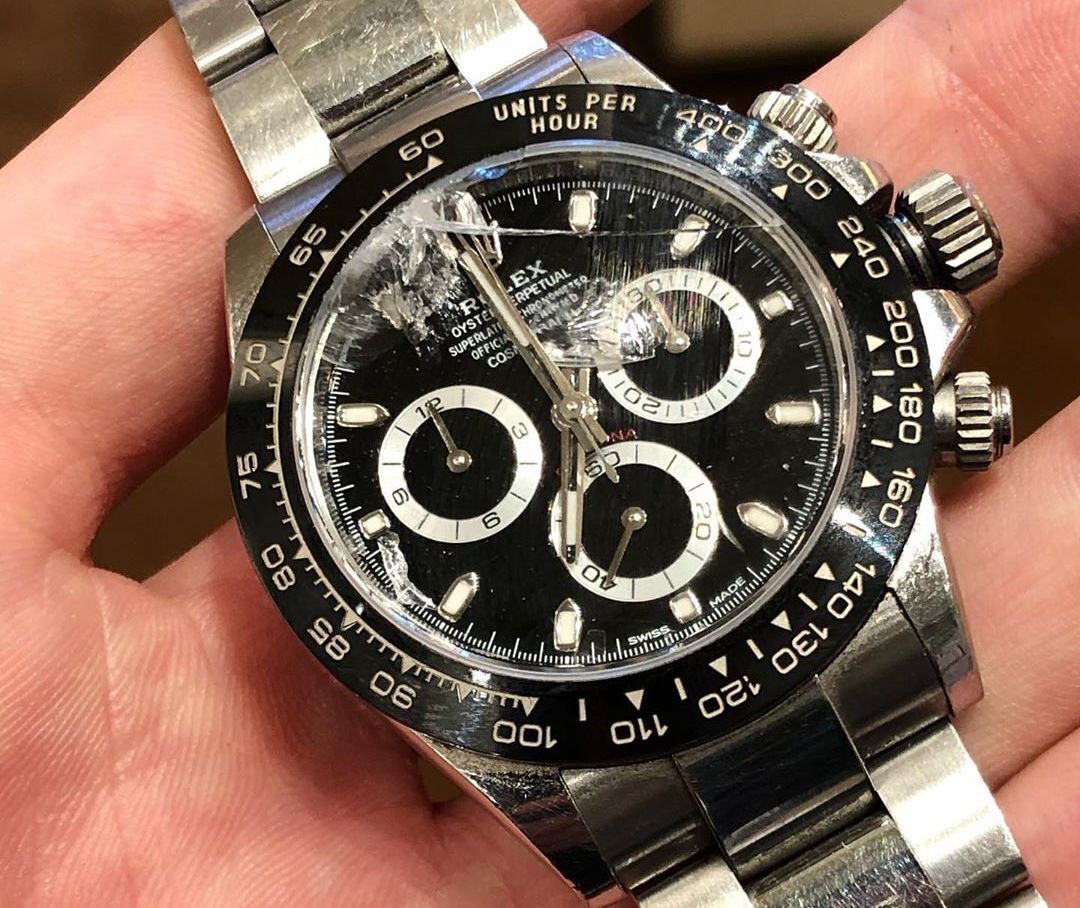 Damaged Rolex Daytona