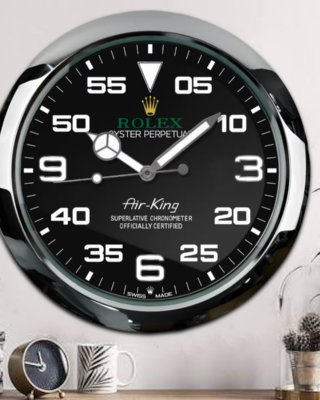 Replica ROLEX WALL CLOCK – AIR KING OYSTER PERPETUAL Close-Up Focus