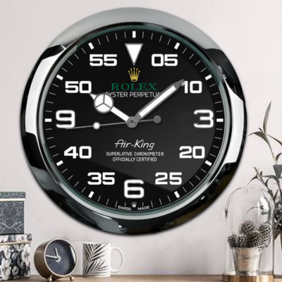 Replica ROLEX WALL CLOCK – AIR KING OYSTER PERPETUAL Close-Up Focus