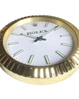 Replica ROLEX WALL CLOCK – DATEJUST GOLD Close-Up Focus