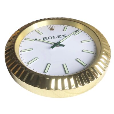Replica ROLEX WALL CLOCK – DATEJUST GOLD Close-Up Focus