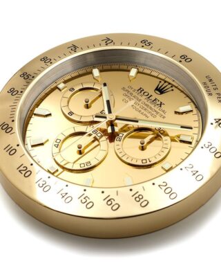 ROLEX WALL CLOCK – DAYTONA FULL GOLD 2