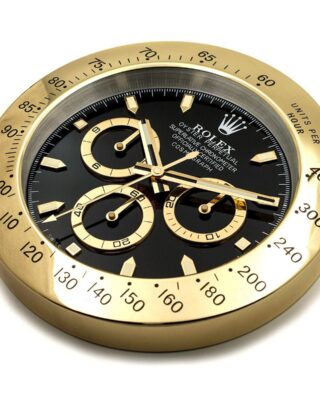 ROLEX WALL CLOCK – DAYTONA GOLD/BLACK DIAL 2