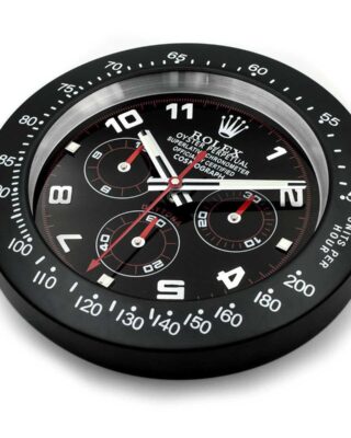 ROLEX WALL CLOCK – DAYTONA BLACK/RED 2