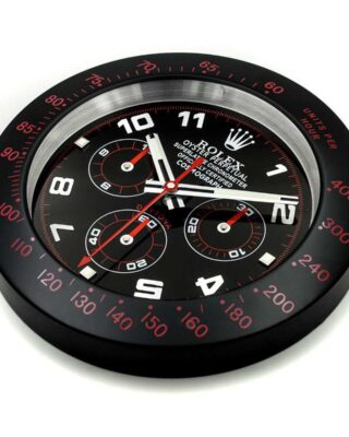 ROLEX WALL CLOCK – DAYTONA BLACK/RED BEZEL 2