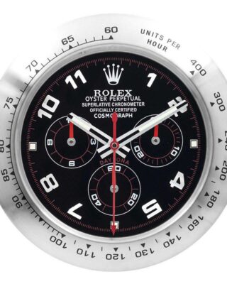 ROLEX WALL CLOCK – DAYTONA BLACK/SILVER 2