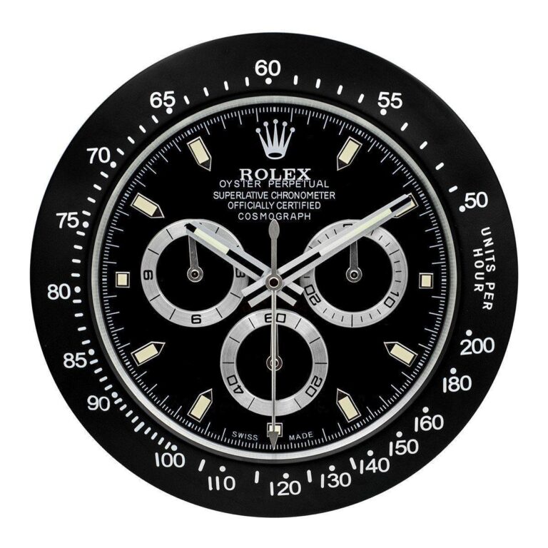Replica ROLEX WALL CLOCK – DAYTONA Reverse Panda Angle Detail