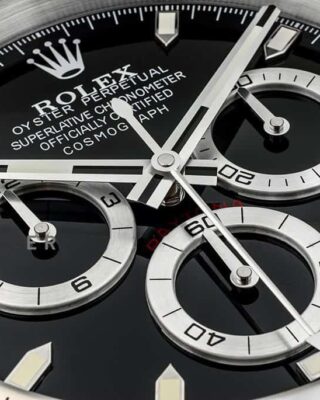 Replica ROLEX WALL CLOCK – DAYTONA CHRONOGRAPH BLACK Angle Detail