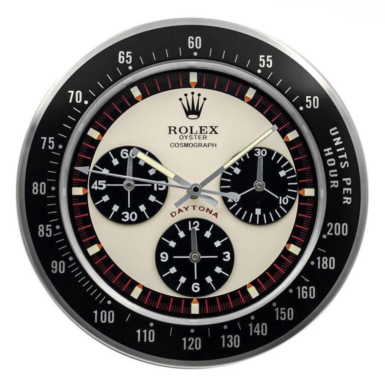 Replica ROLEX WALL CLOCK – DAYTONA PAUL NEWMAN Perspective View