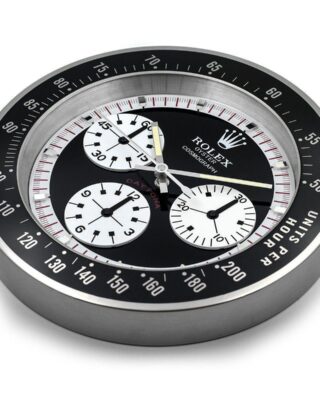 Replica ROLEX WALL CLOCK – DAYTONA PAUL NEWMAN BLACK Angle Detail