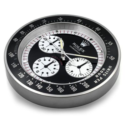 Replica ROLEX WALL CLOCK – DAYTONA PAUL NEWMAN BLACK Angle Detail