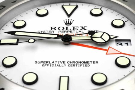 ROLEX WALL CLOCK – EXPLORER 2 WHITE 3