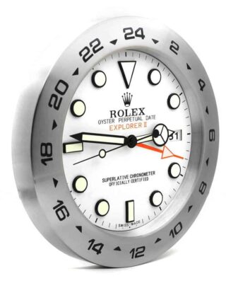 ROLEX WALL CLOCK – EXPLORER 2 WHITE