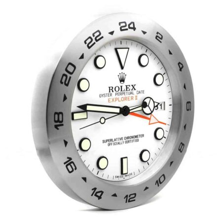 ROLEX WALL CLOCK – EXPLORER 2 WHITE