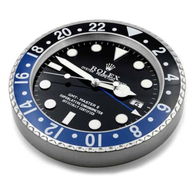 Replica ROLEX WALL CLOCK – GMT MASTER II BATMAN Perspective View
