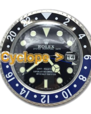 Replica ROLEX WALL CLOCK – GMT MASTER II BATMAN Profile Shot