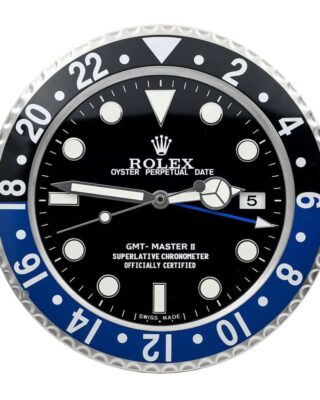 Replica ROLEX WALL CLOCK – GMT MASTER II BATMAN Style Perspective