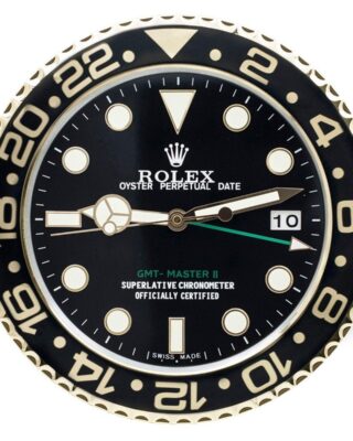 Replica ROLEX WALL CLOCK – GMT MASTER II GOLD Angle Detail