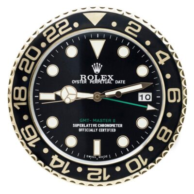 Replica ROLEX WALL CLOCK – GMT MASTER II GOLD Angle Detail