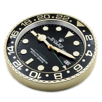 Replica ROLEX WALL CLOCK – GMT MASTER II GOLD Close-Up Focus