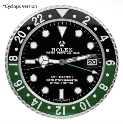 Replica ROLEX WALL CLOCK – GMT MASTER II ‘SPRITE’ Style Perspective