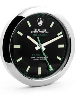 ROLEX WALL CLOCK – MILGAUSS BLACK