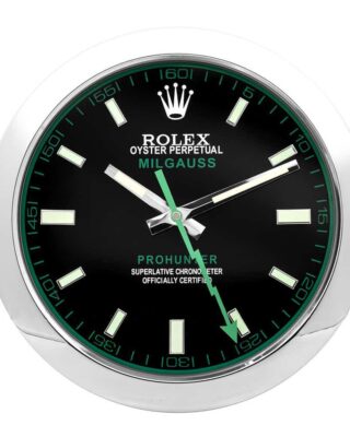 ROLEX WALL CLOCK – MILGAUSS BLACK 2