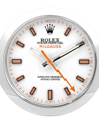 ROLEX WALL CLOCK – MILGAUSS WHITE 2