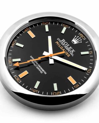 ROLEX WALL CLOCK – MILGAUSS BLACK/ORANGE 2